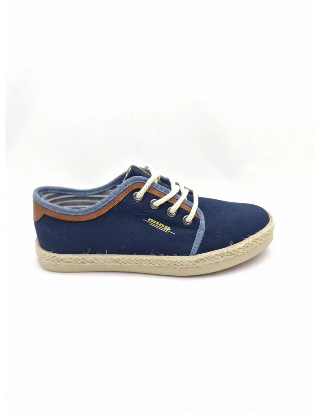 Zapatilla de niño Mustang en azul marino/beige 48723