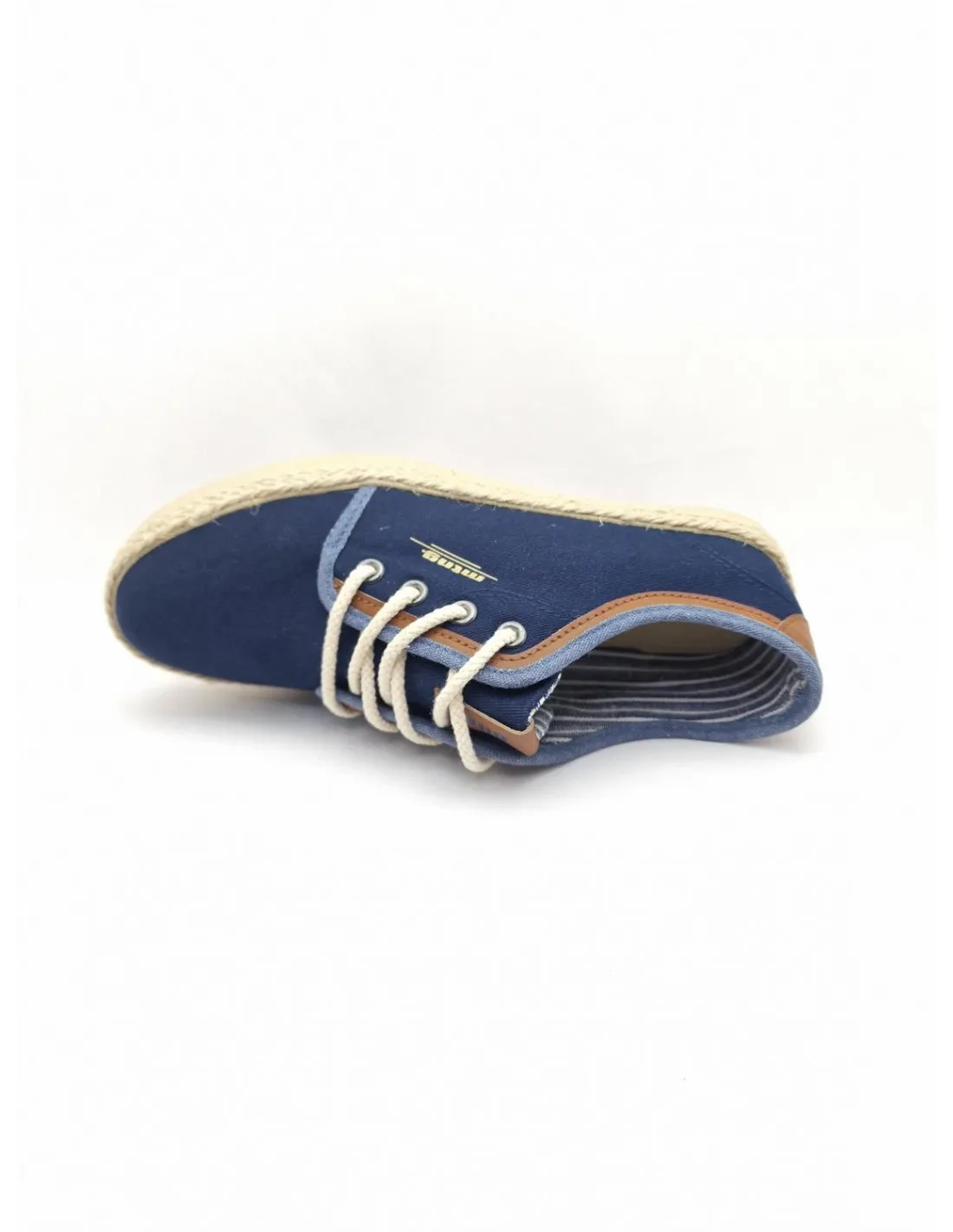 Zapatilla de niño Mustang en azul marino/beige 48723