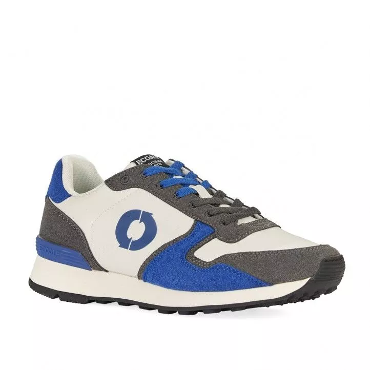 Zapatillas deportivas ECOALF blancas con partes grises y azules