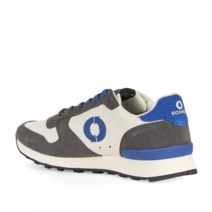 Zapatillas deportivas ECOALF blancas con partes grises y azules