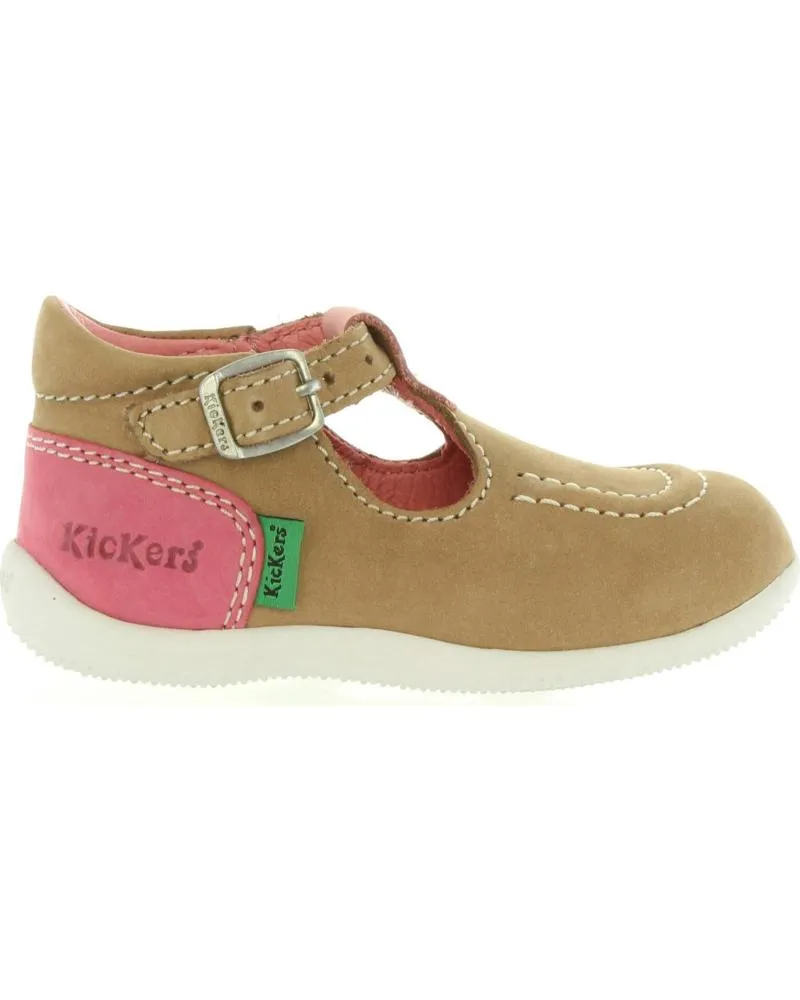 ZAPATOS DE NIñA Y NIñO KICKERS 21812610 BONBEK 113 BEIGE ROSE