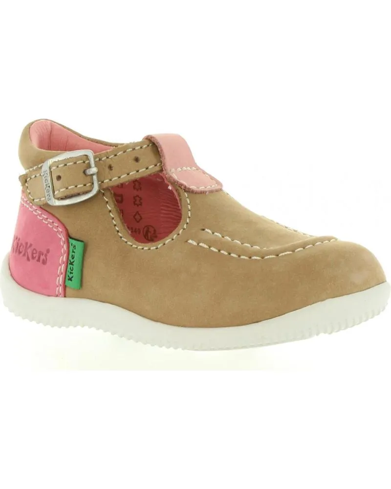 ZAPATOS DE NIñA Y NIñO KICKERS 21812610 BONBEK 113 BEIGE ROSE