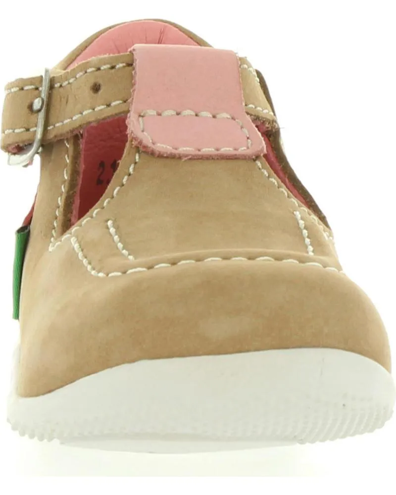 ZAPATOS DE NIñA Y NIñO KICKERS 21812610 BONBEK 113 BEIGE ROSE