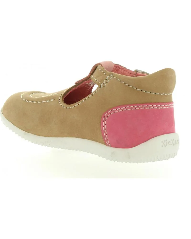 ZAPATOS DE NIñA Y NIñO KICKERS 21812610 BONBEK 113 BEIGE ROSE